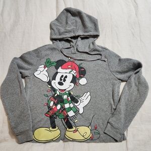 Grey Mickey Mouse Christmas Hoodie